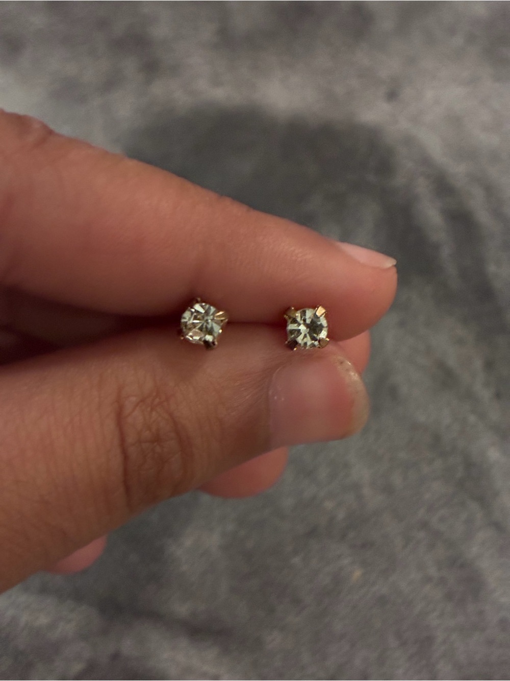 Round-Cut Solitaire Stud Earrings